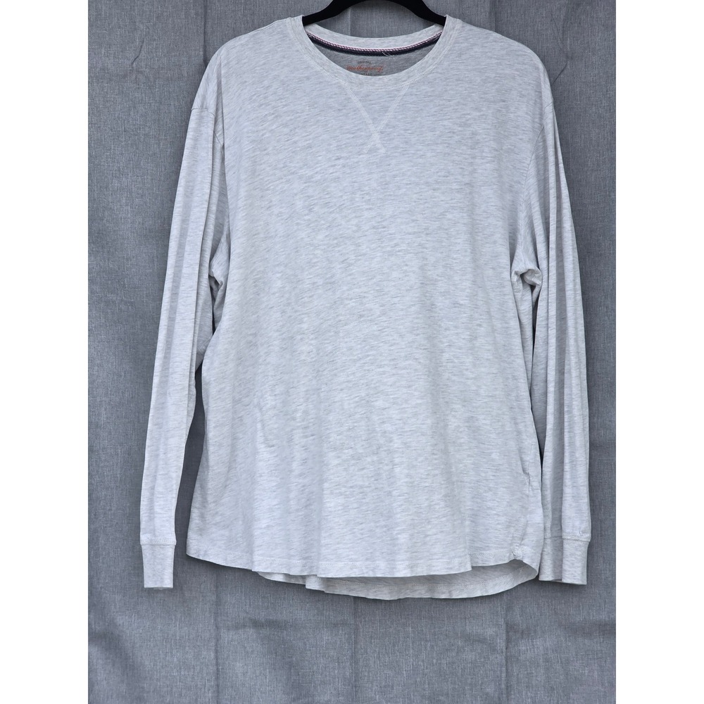 Original Weatherproof Vintage Mens XL Light Grey Heather Long Sleeve Tee
